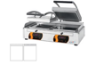 Picture of Grelhador/tostadeira duplo de contacto canelado CG 2X4 GGGGG Duplex - ABN