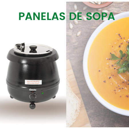Panelas de sopa Elétricas Profissionais - Conservação de Alimentos - Aquecedores, Lâmpadas e Panelas de Sopa  | ABN Shop
