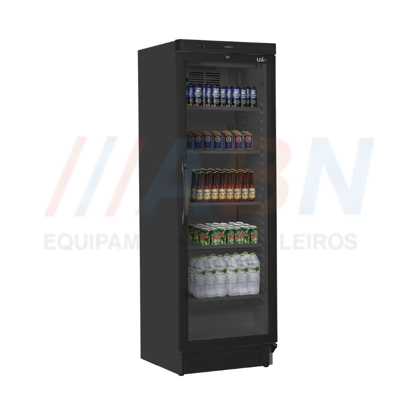 Armário Expositor de bebidas vertical Cor preto 1 Porta  - ABN Hotelaria