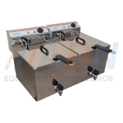 Fritadeira  Eléctrica  Trifásica 10L+10L - ABN Hotelaria