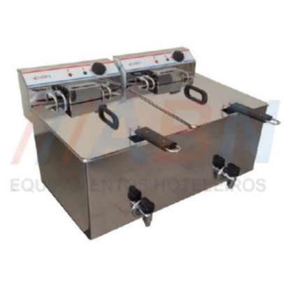 Fritadeira Eléctrica Monofásica 10L +10 L - ABN Hotelaria