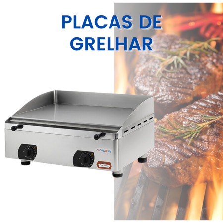Placas de Grelhar - Equipamentos industriais para a Confeção de Alimentos