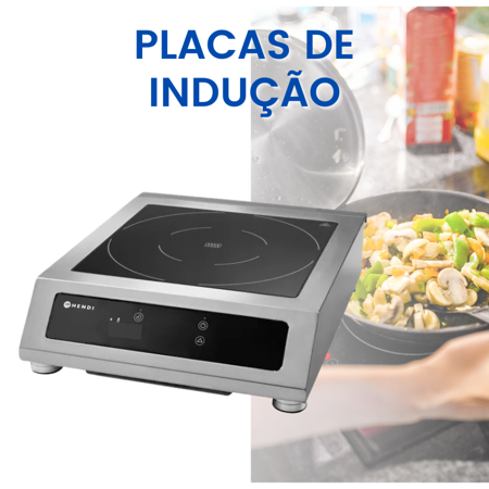 Placas de Indução - Equipamentos industriais para a Confeção de Alimentos