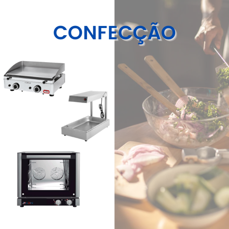 Equipamentos industriais para a Confeção de Alimentos - Produtos para hotelaria e restauração