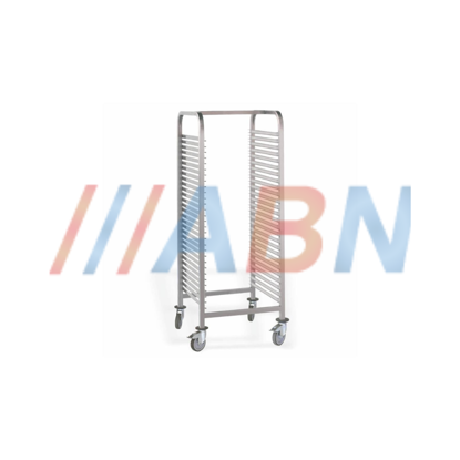 Carro de transporte de tabuleiros 60x40cm 15 níveis em aço inox marca ABN